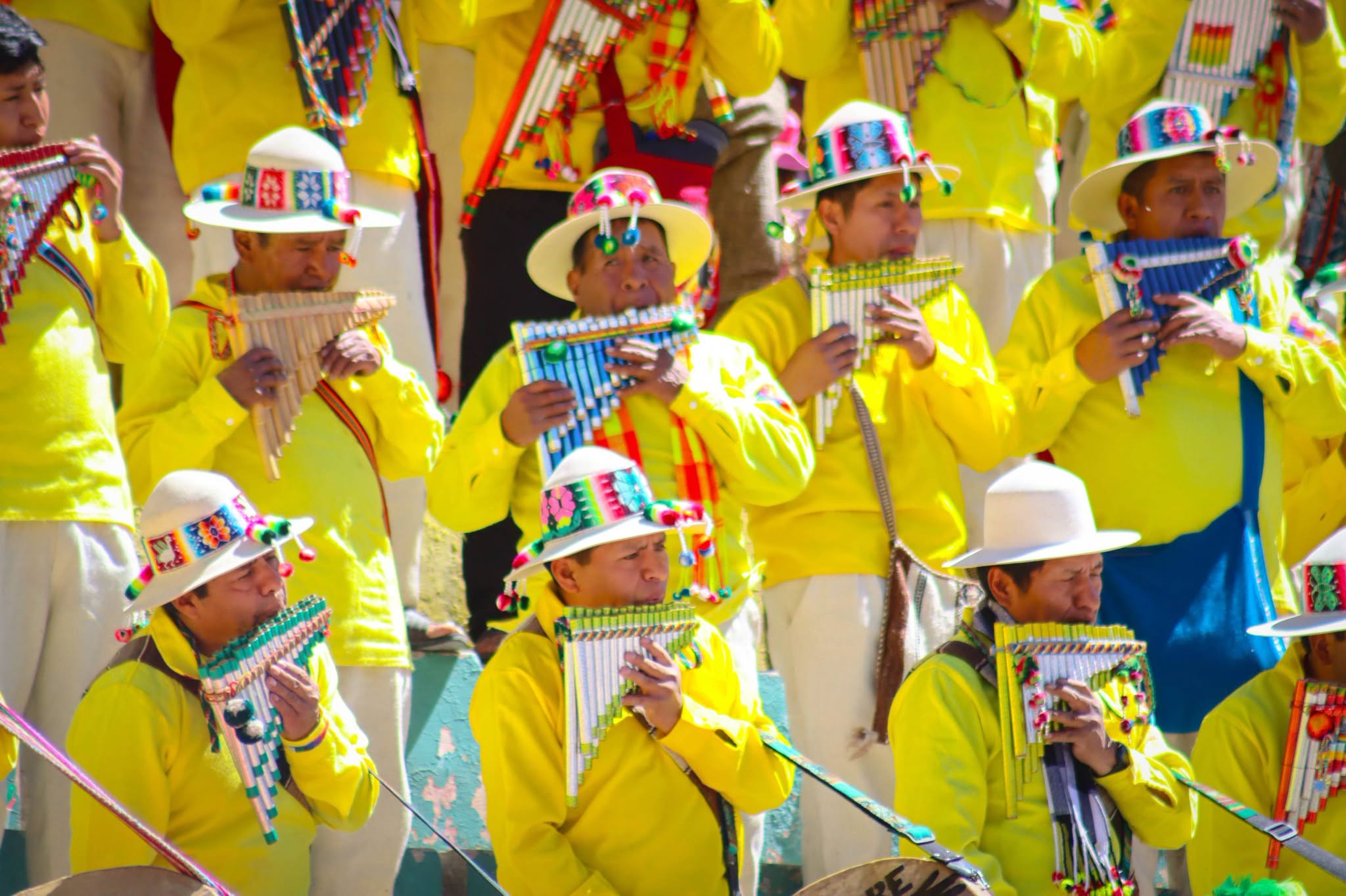 IX Festival Nacional de la Sikuriada Boliviana realizada en Oruro. Fotos: Secretaría Departamental de Cultura y Turismo de Oruro.
