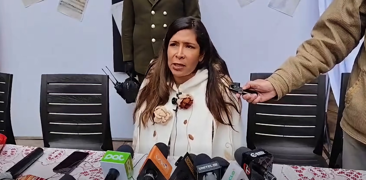 La alcaldesa de Sucre, Fátima Tardío.