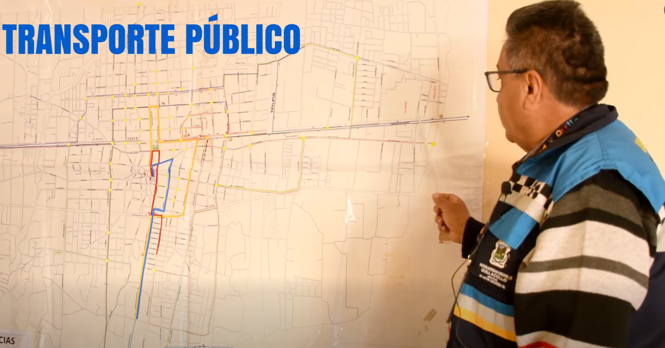 Alcaldía de Quillacollo muestra rutas alternas para la circulación del transporte por Urkupiña. Foto: Captura Alcaldía Quillacollo.