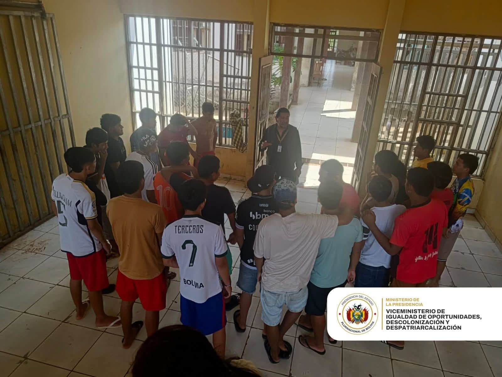 Inspección al Centro de Integración Villa Rojas. Foto: Viceministerio de Igualdad de Oportunidades, Descolonización y Despatriarcalización.