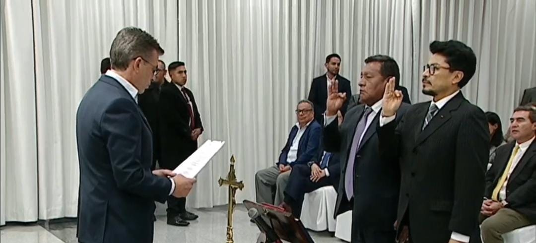 El presidente Rodrigo Paz, posesionó a nuevas autoridades de Estado. (Foto: ABI)