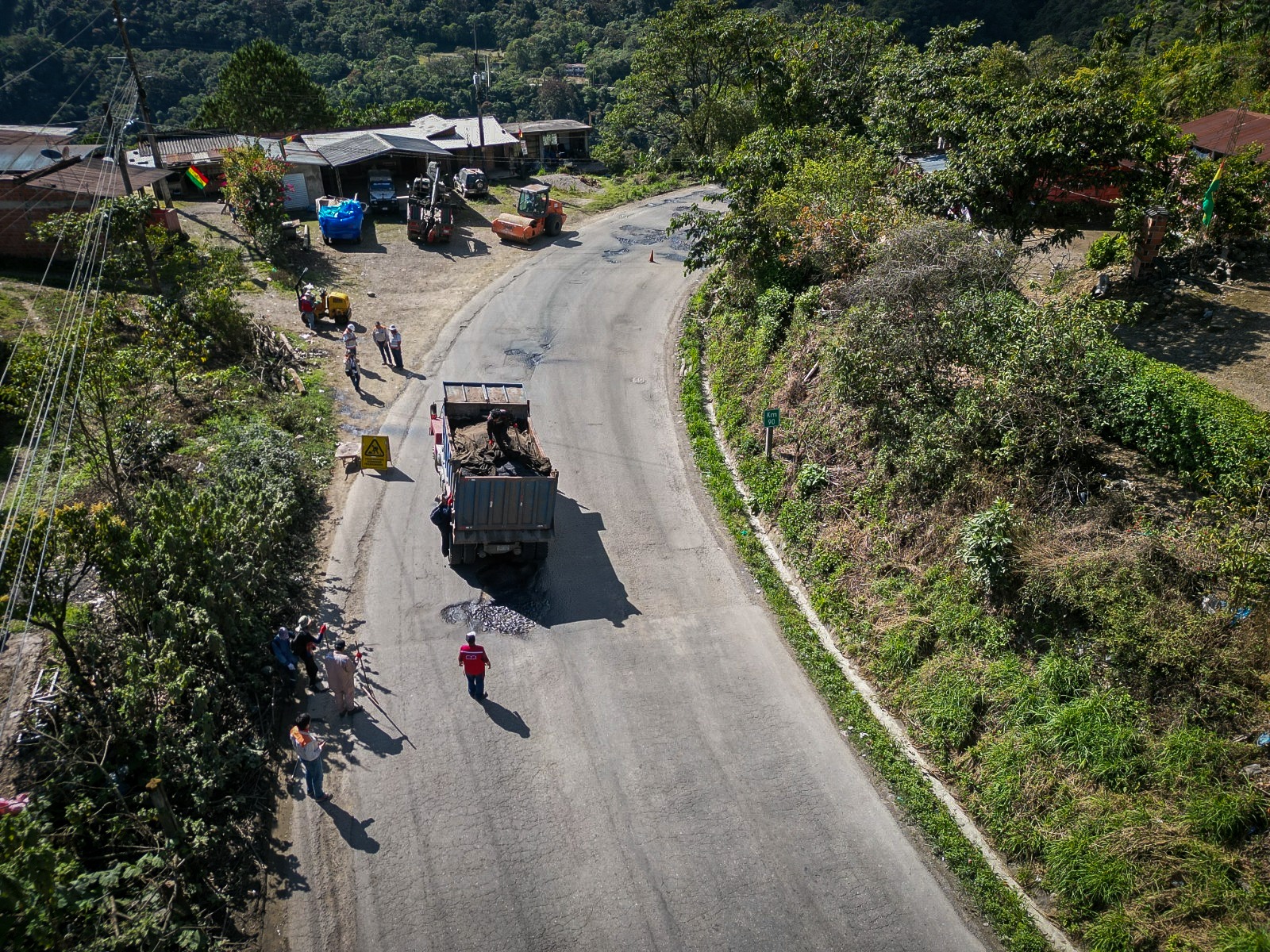 El tramo Locotal-Villa Tunari, en Cochabamba. Foto: MOPSV.