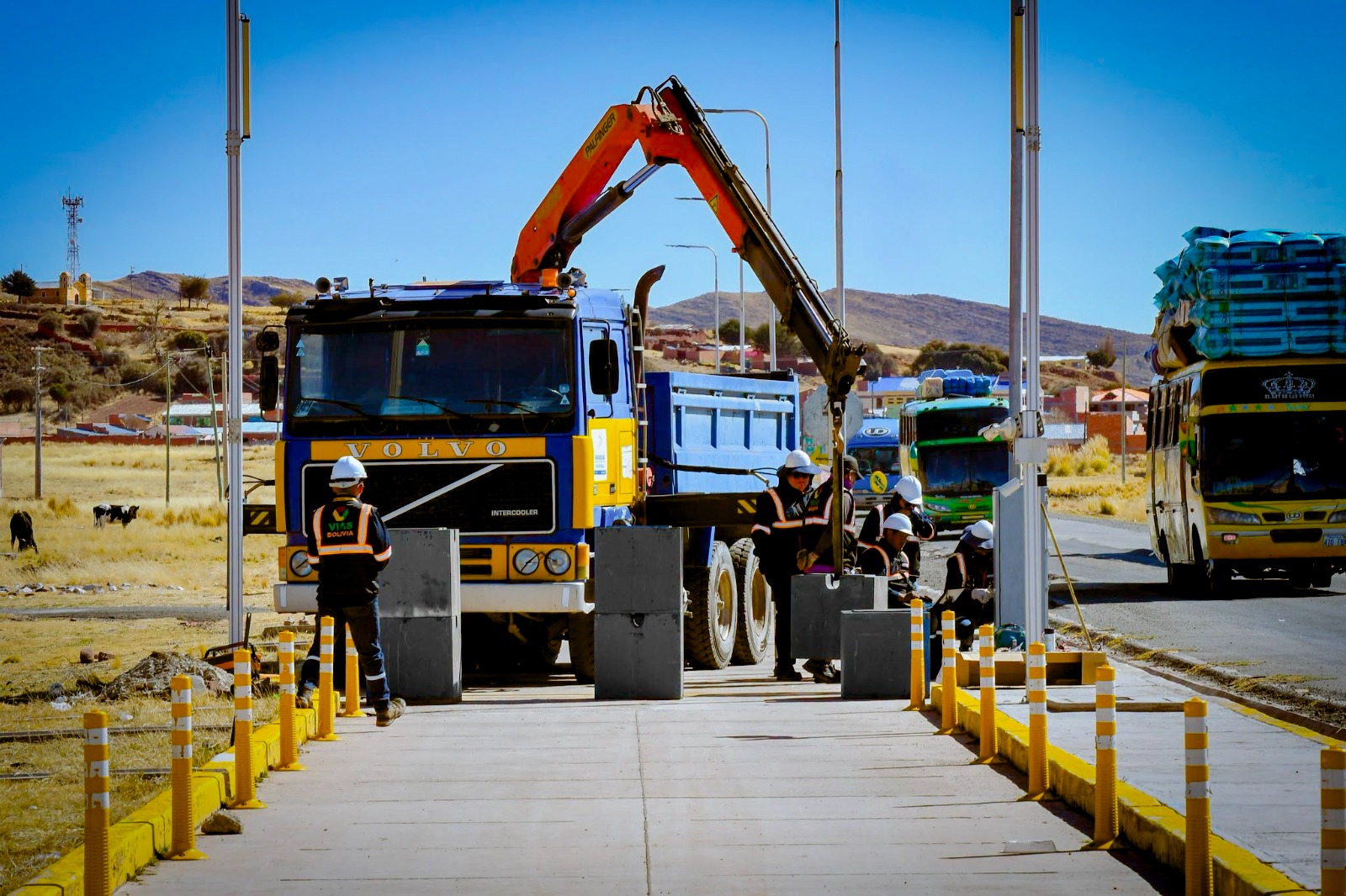 El proyecto contempla la integración de tecnología de pesaje en movimiento. Foto: MOPSV.