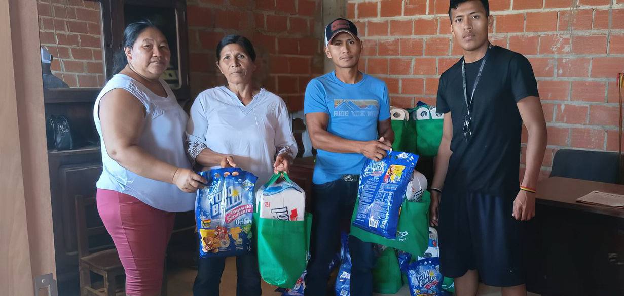 Ayuda humanitaria entregada. Foto: CBN