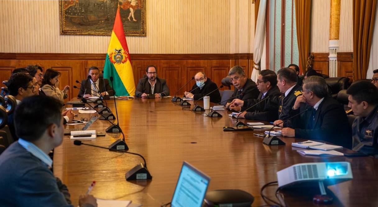 Autoridades presentes en la reunión. Foto: Cancillería