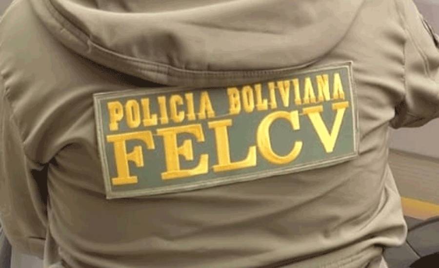 Un efectivo de la FELCV de espaldas. Foto: Erbol - archivo