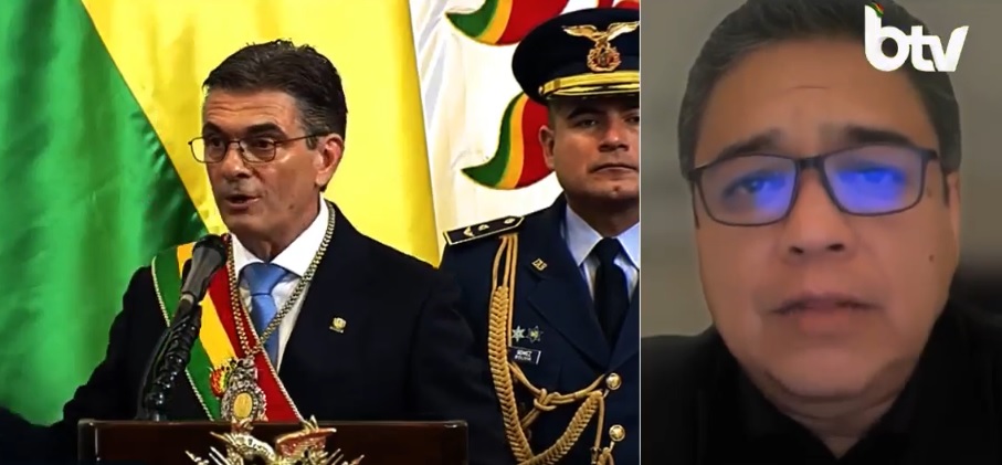 El vocero presidencial, José Luis Gálvez, en entrevista con Btv.