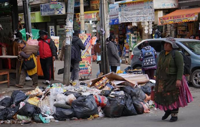 Por día, la ciudad de La Paz genera 579 toneladas de basura.