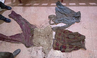 Prendas encontradas junto a los restos óseos.