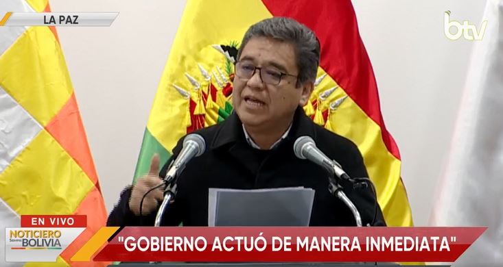 El vocero presidencial, José Luis Galvez.