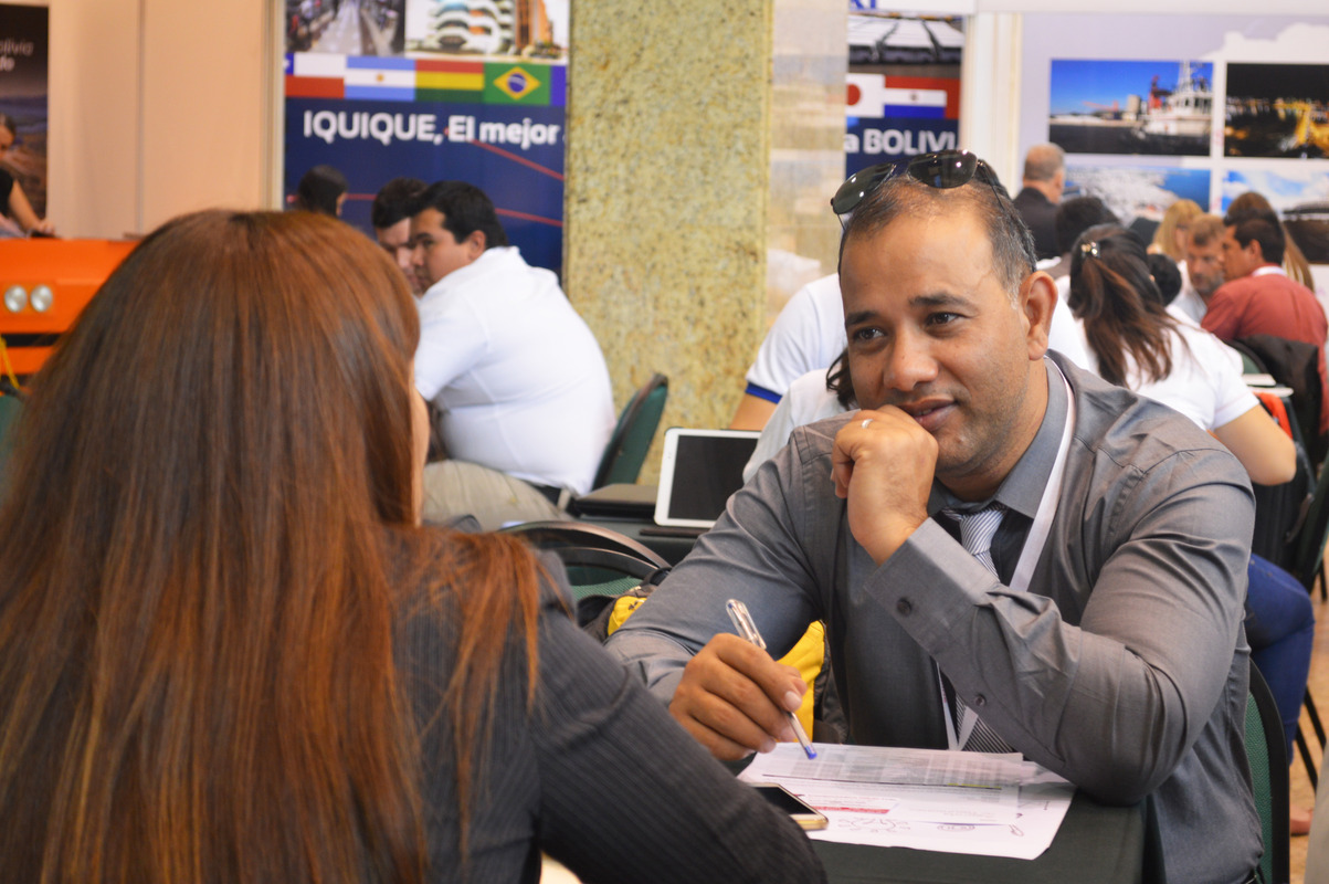 La rueda de negocios se desarrolla en el marco de la Expocruz. Foto: Cainco.