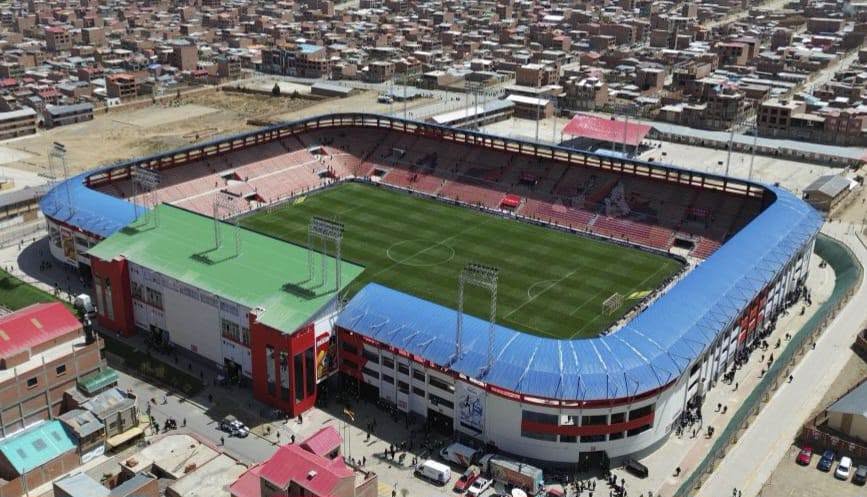 El estadio de Villa Ingenio en El Alto. Foto: Gamea.