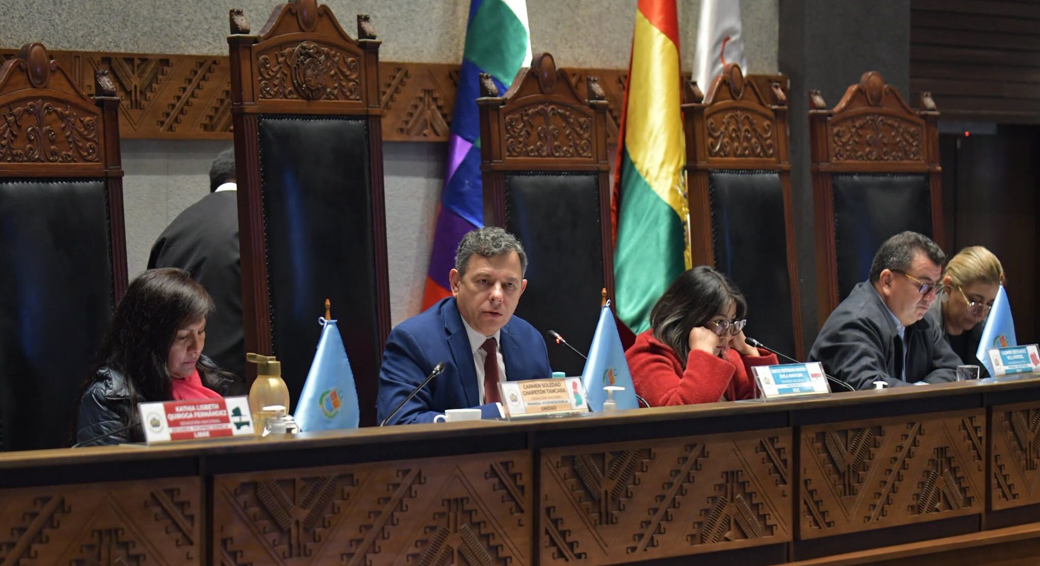 El presidente del Senado, Diego Ávila, durante una sesión. Foto: Cámara de Senadores.