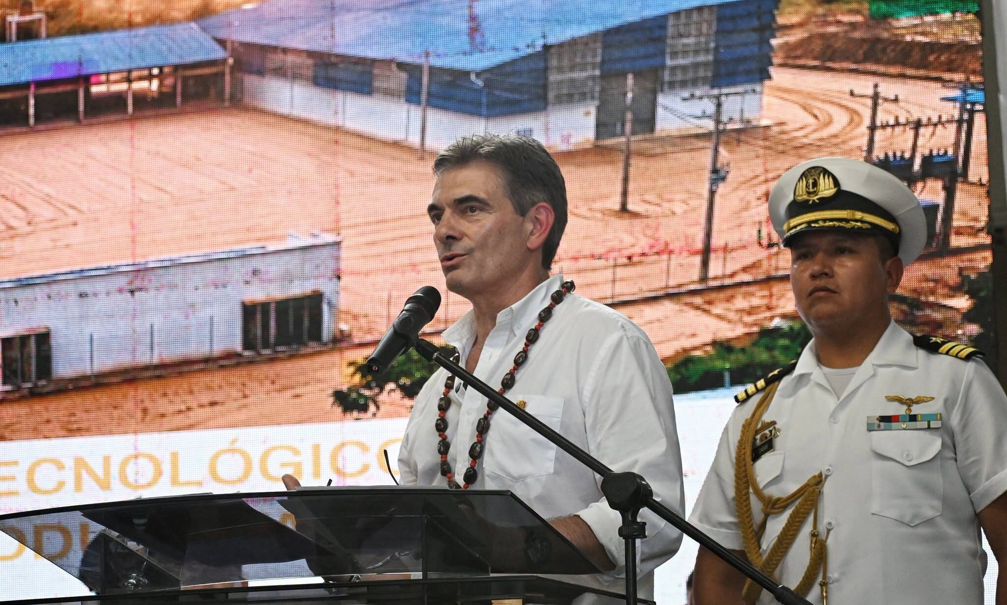 El presidente del Estado, Rodrigo Paz, durante su discurso en Pando. (Foto: RRSS RPP)