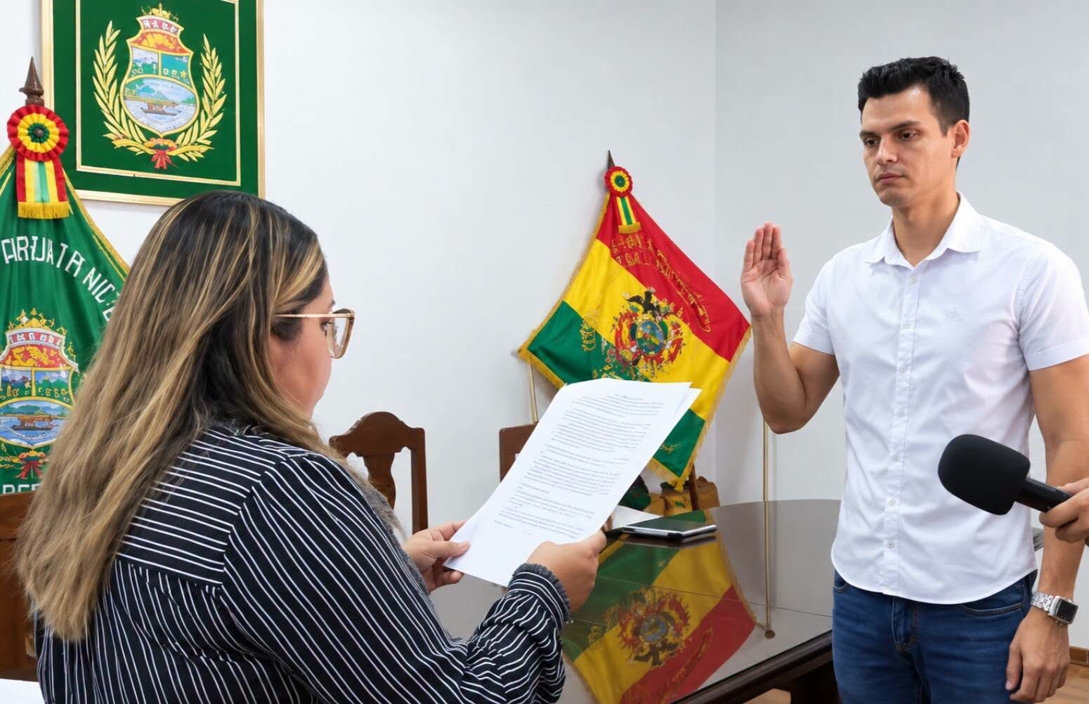 Luis René Monje Pedro juró como nuevo interventor preventivo de la Cooperativa de Servicios de Agua Potable y Alcantarillado Trinidad (COATRI R.L.).