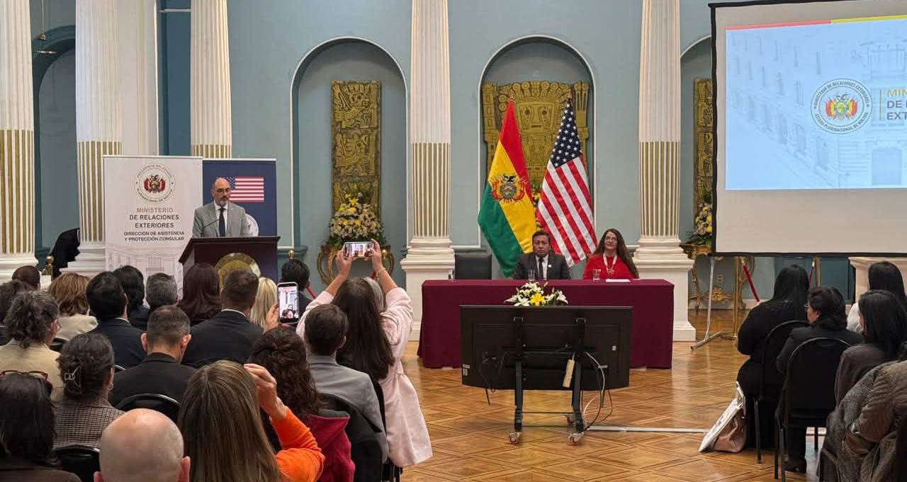 Presentación del proyecto para Bolivia. Foto: Embajada de EEUU en Bolivia