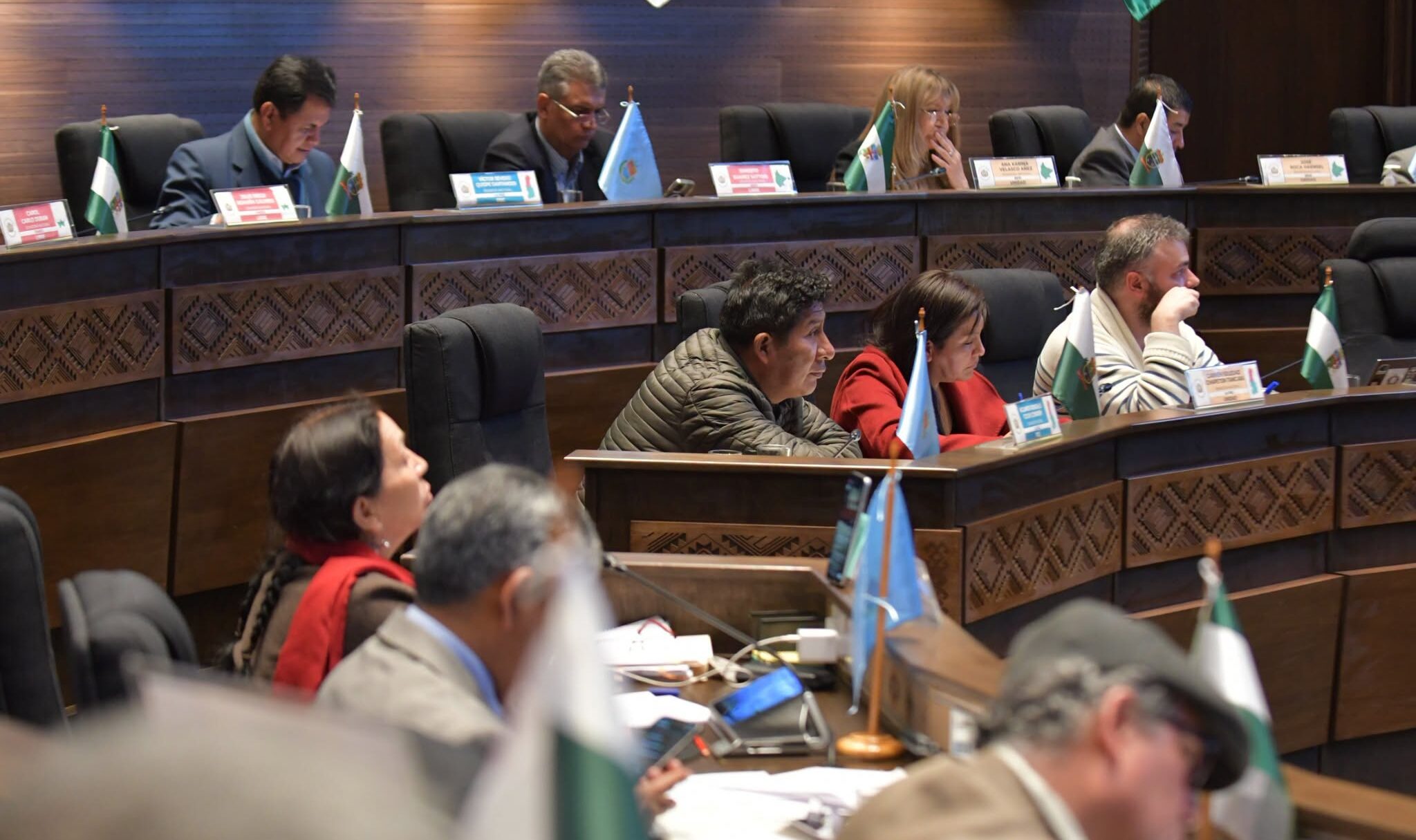 Legisladores durante la sesión para tratar la norma. Foto: Cámara de Senadores.