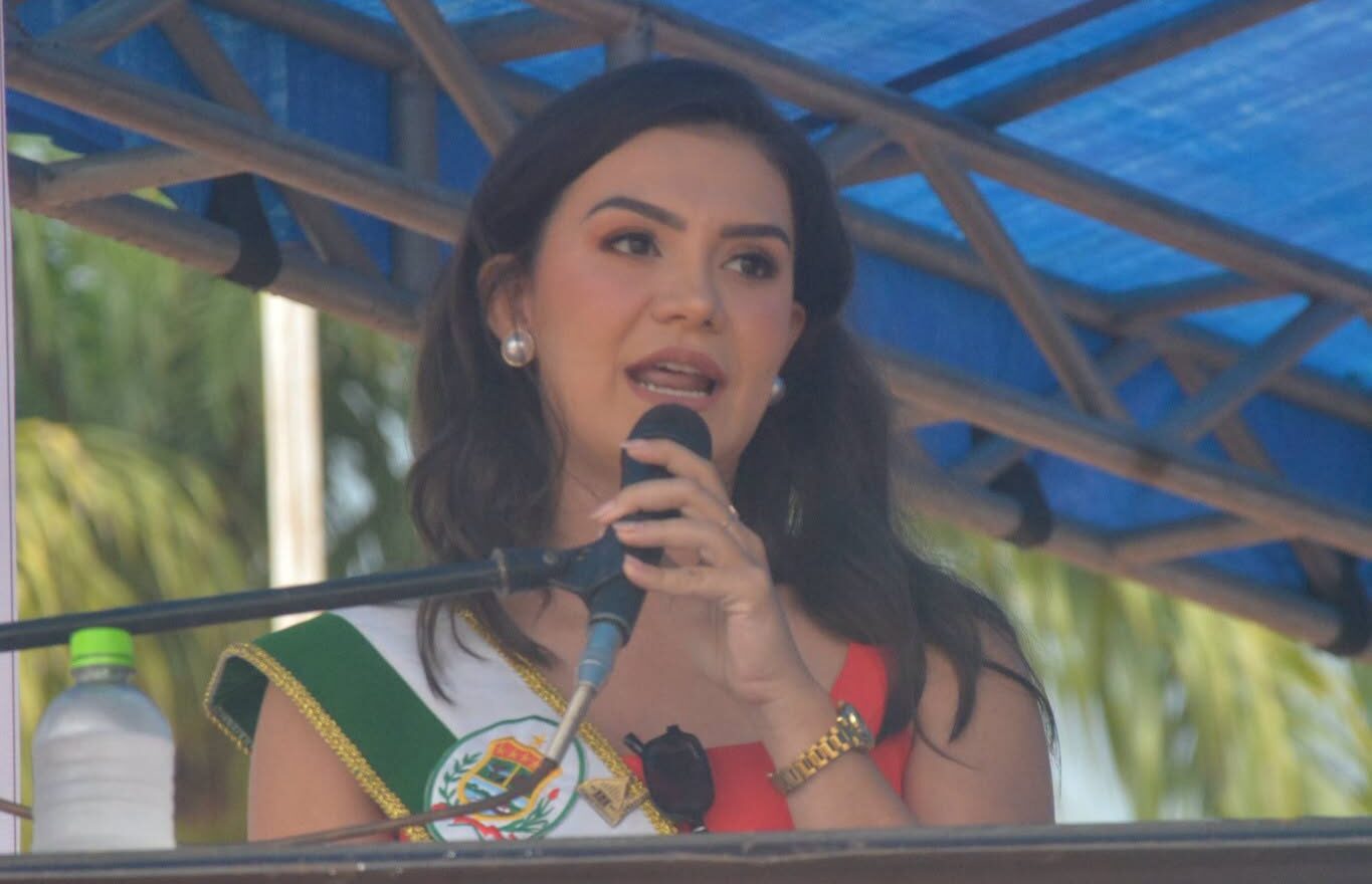 La gobernadora de Pando, Gabriela De Paiva durante un acto anterior.
