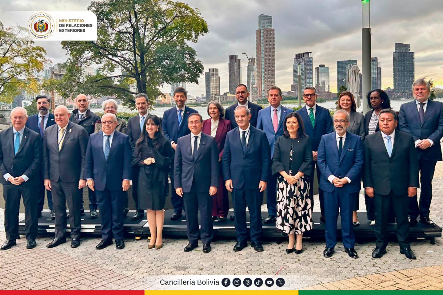Cancilleres iberoamericanos en una reunión. Foto: Cancillería de Bolivia.