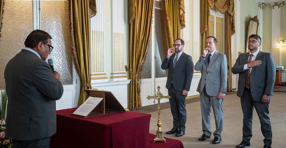 Posesión de nuevos viceministros. Foto: Cancillería