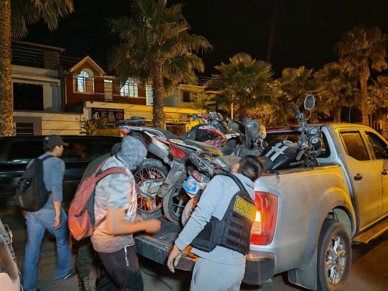 Las motocicletas recuperadas. Foto: FGE