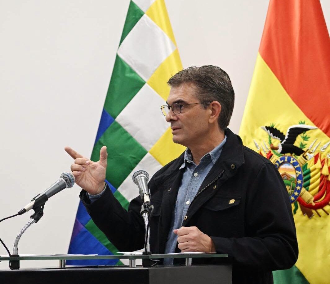 El presidente Rodrigo Paz brindó una conferencia de prensa en la Casa Grande del Pueblo.