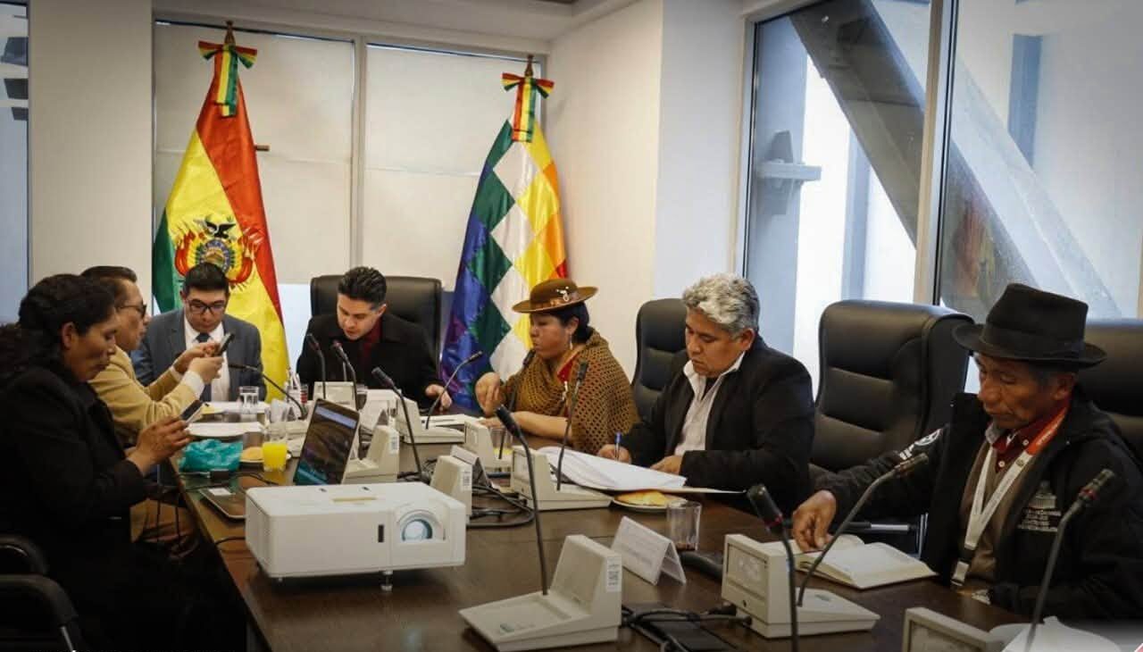 Los legisladores en la sesión de la Comisión de Justicia Plural. Foto: Cámara de Diputados.