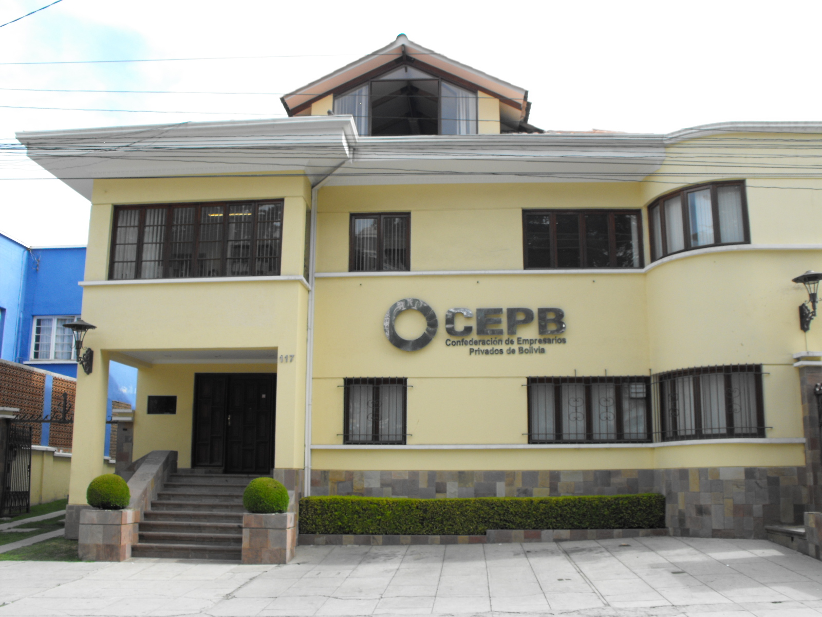 Frontis de la Confederación de Empresarios Privados de Bolivia. Foto: CEPB.