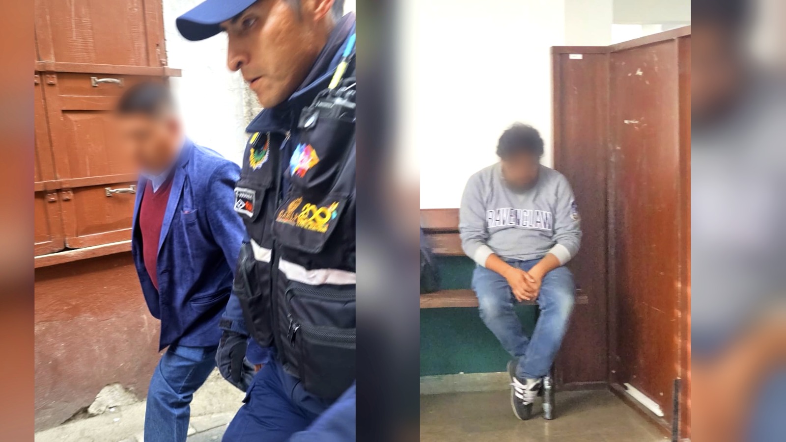 Los sindicados fueron conducidos a dependencias policiales. Foto: GAMLP.