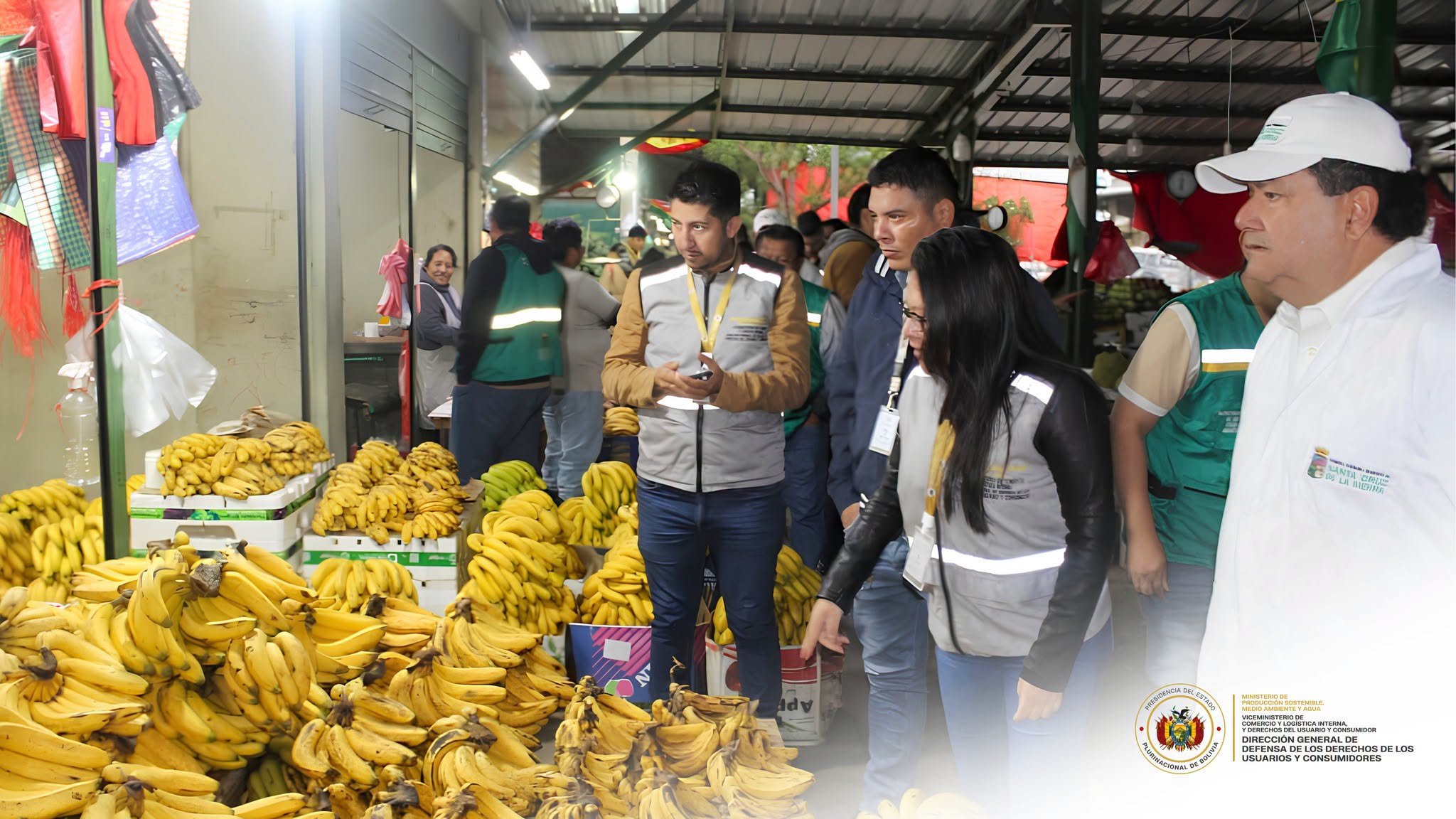 Control realizado por Defensa al Consumidor en mercados del departamento de Santa Cruz. Fotos: Defensa del Consumidor.