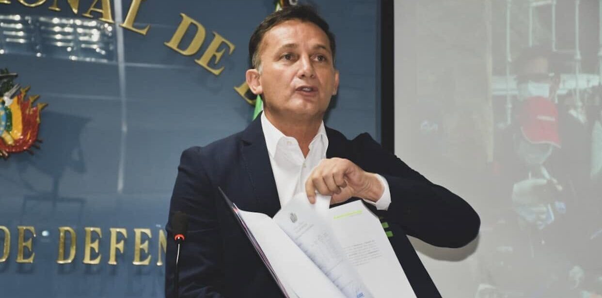 Ex ministro de Defensa del gobierno interino de Jeanine Añez, Luis Fernando López. Foto: RR.SS.