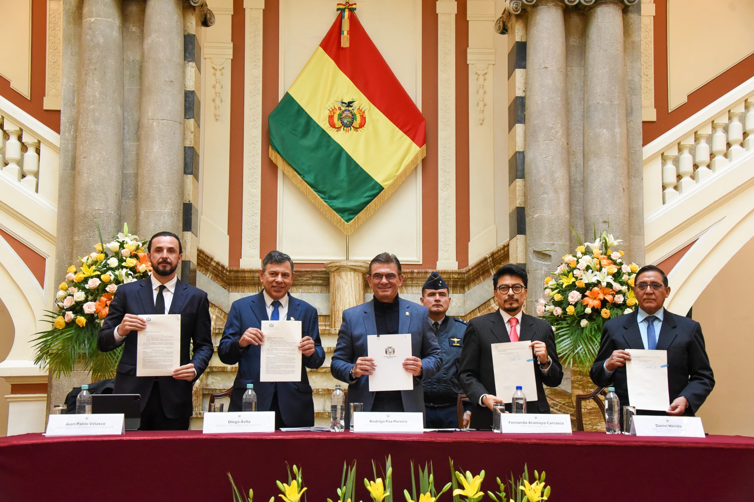 Presidente Rodrigo Paz promulgó la Ley de Prediarios este miércoles. Fotos: Oficinal del Presidente.