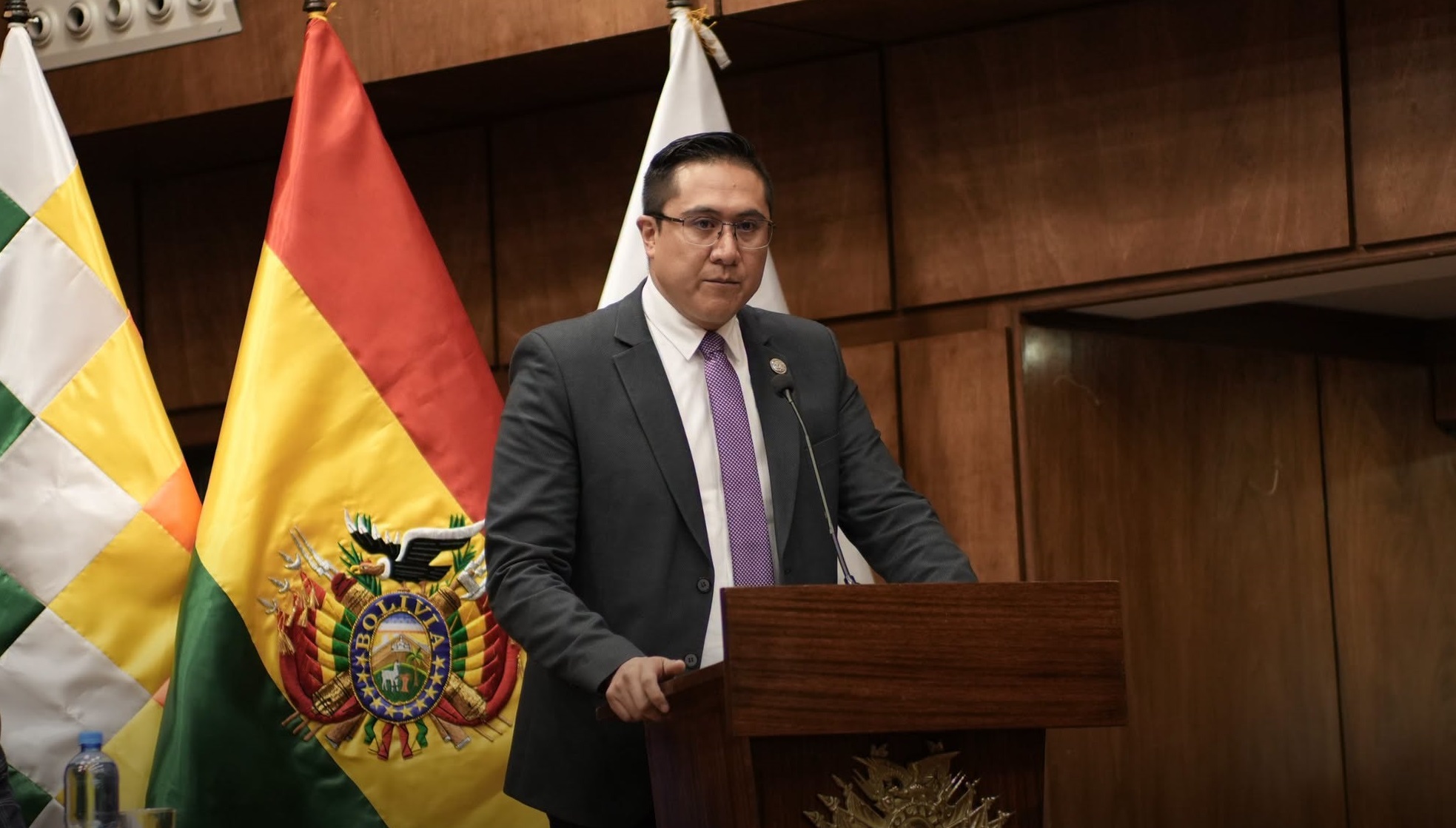 El ministro de Economía y Finanzas Públicas, Christian Morales. Foto: MEFP.