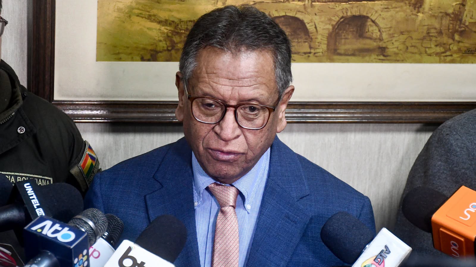 Ministro de Gobierno, Marco Antonio Oviedo. Foto: Ministerio de Gobierno.
