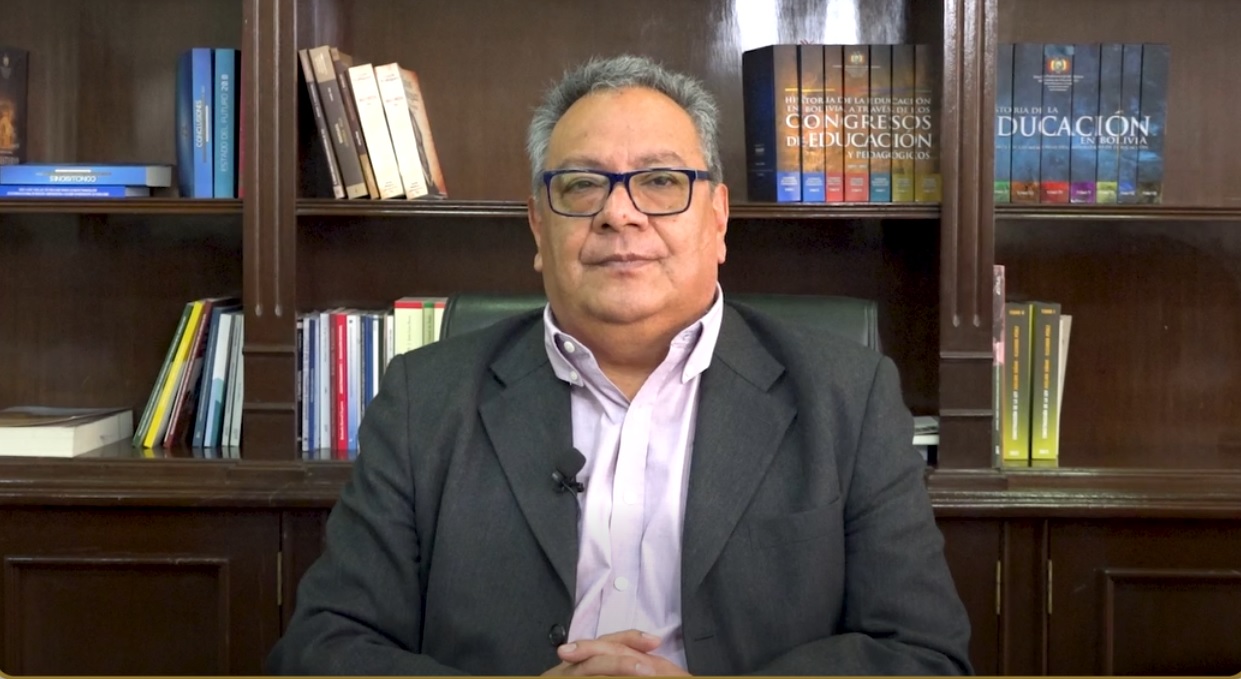 El ministro de Educación, Erick Sanjinés.