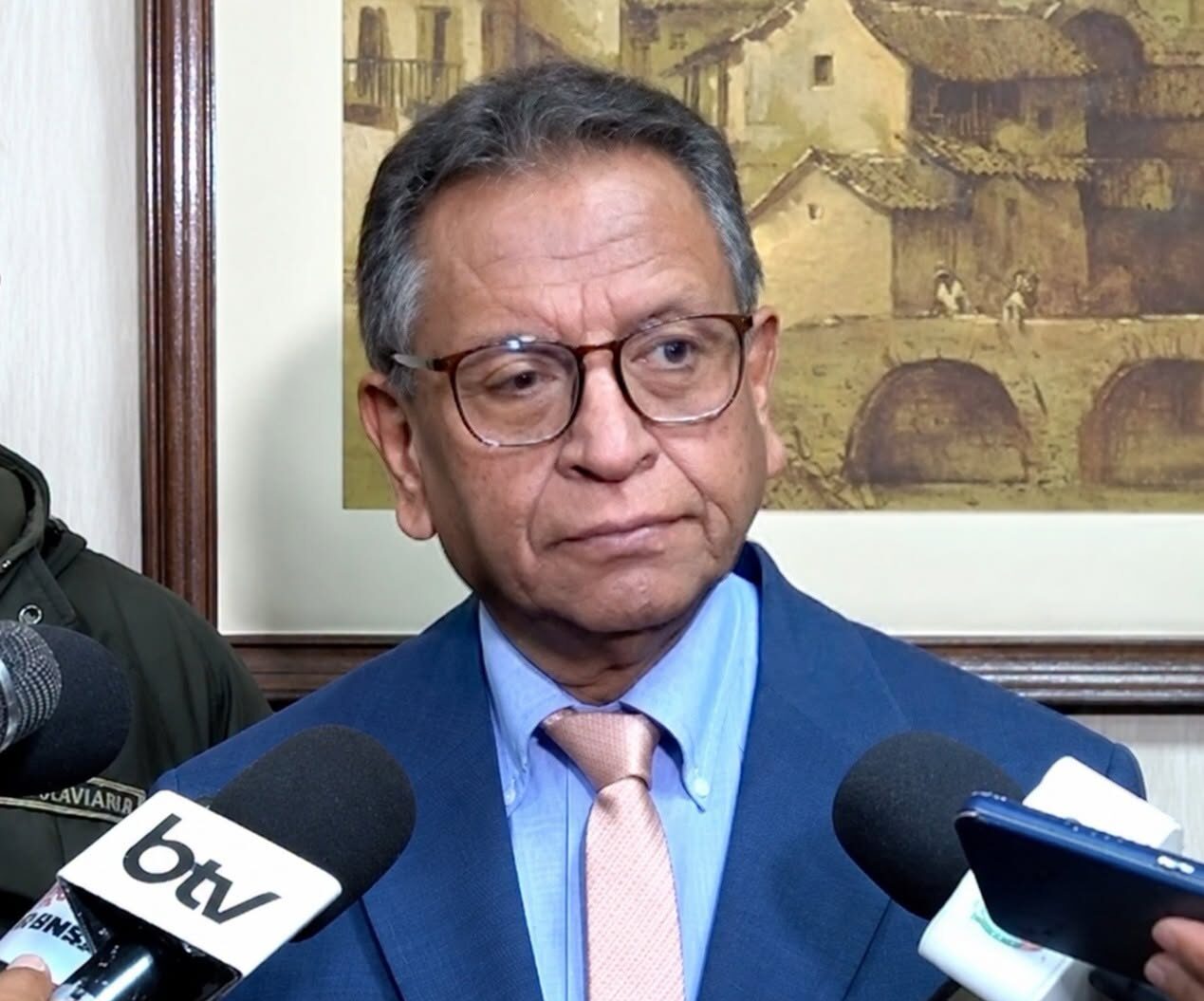 Ministro de Gobierno, Marco Antonio Oviedo. Foto: Ministerio de Gobierno.