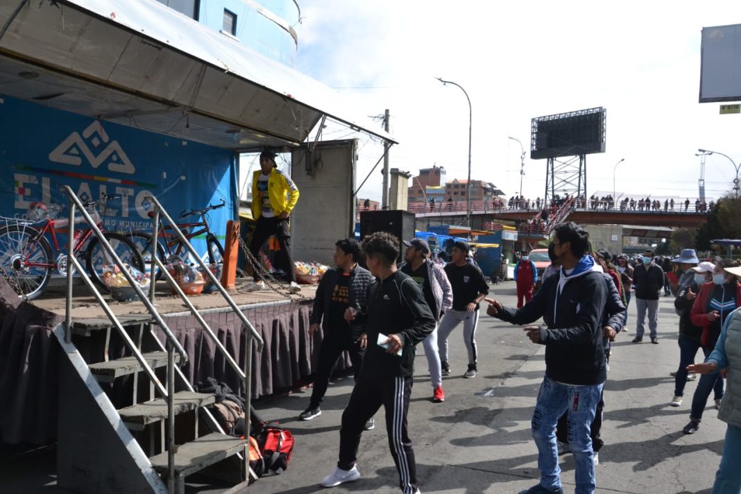 Actividades realizadas durante el Día del Peatón en El Alto anteriormente. Foto: Gamea.