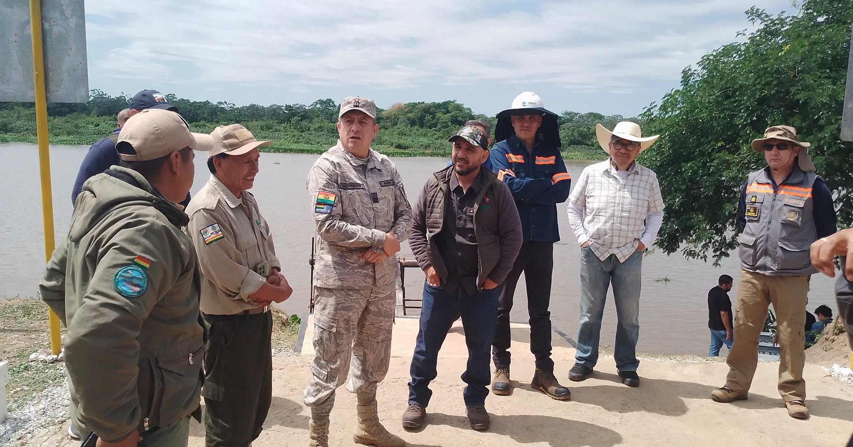 Inspección interinstitucional al proyecto de construcción de la Terminal de Carga de Puerto Busch. Fotos: Sernap.