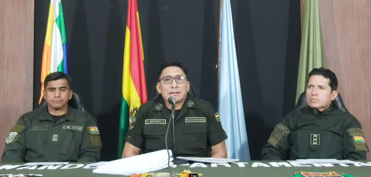 Reporte sobre presunto caso de tentativa de violación en Cochabamba. Foto: Captura Comando Departamental de Cochabamba.