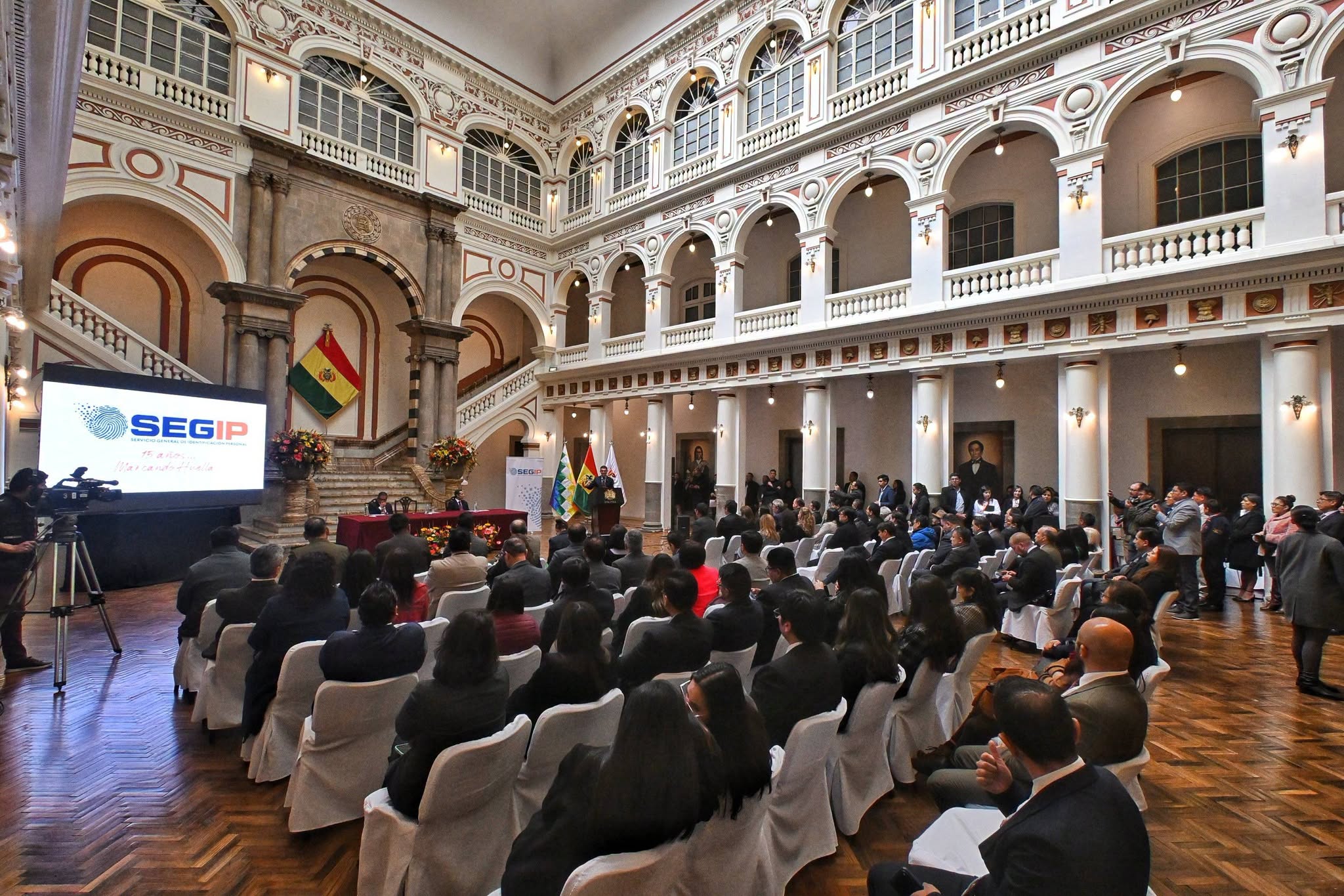 Lanzamiento de dos nuevos servicios del Segip y nuevo proyecto. Foto: Oficina del Presidente.