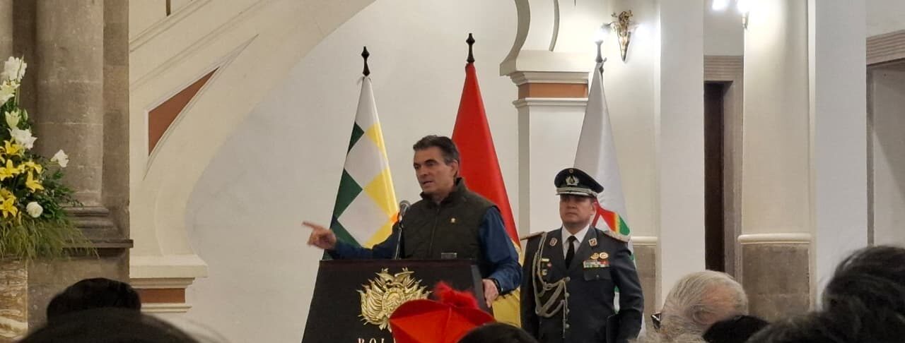 Presidente Rodrigo Paz en Palacio Quemado.
