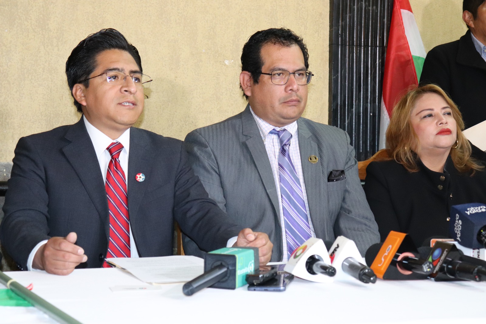 El secretario general del PDC en La Paz, Bismarck Villanueva.