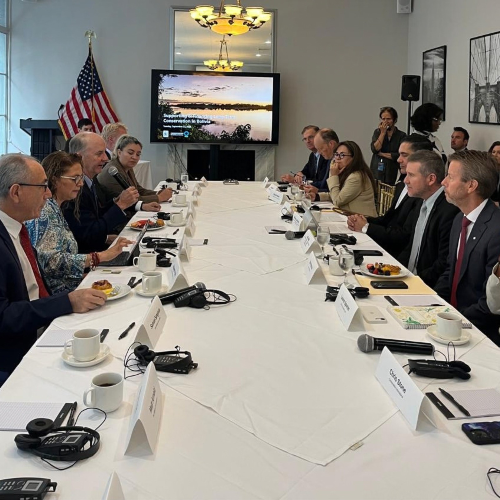 Bolivia presenta su agenda ambiental a organizaciones internacionales en Nueva York.
