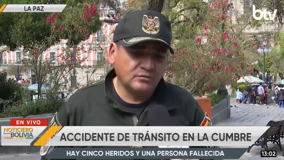 Cnel. Ricardo Terrazas, comandante departamental de la Policía de La Paz.