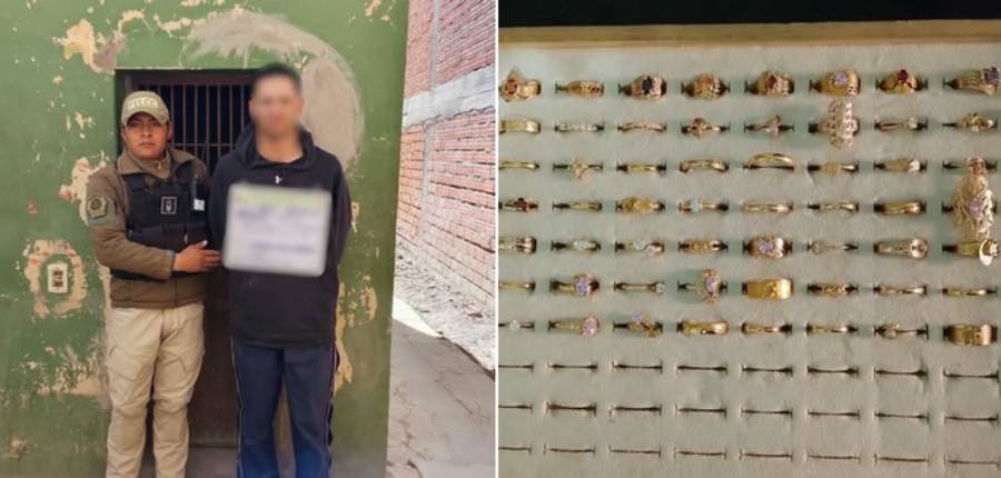 El hombre aprehendido. Foto: Policía