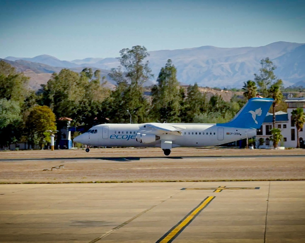Una de las aeronaves de Ecojet. Foto: MOPSV.