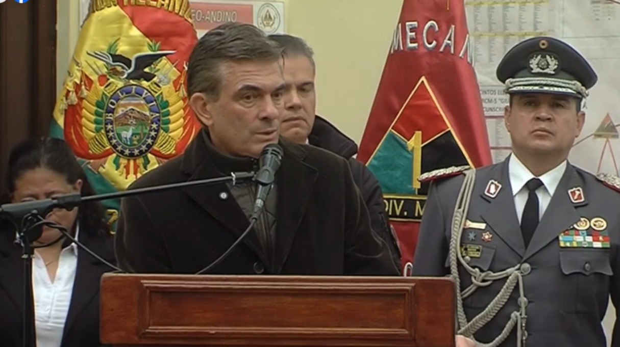 El presidente Rodrigo Paz en Viacha. Imagen: Captura.