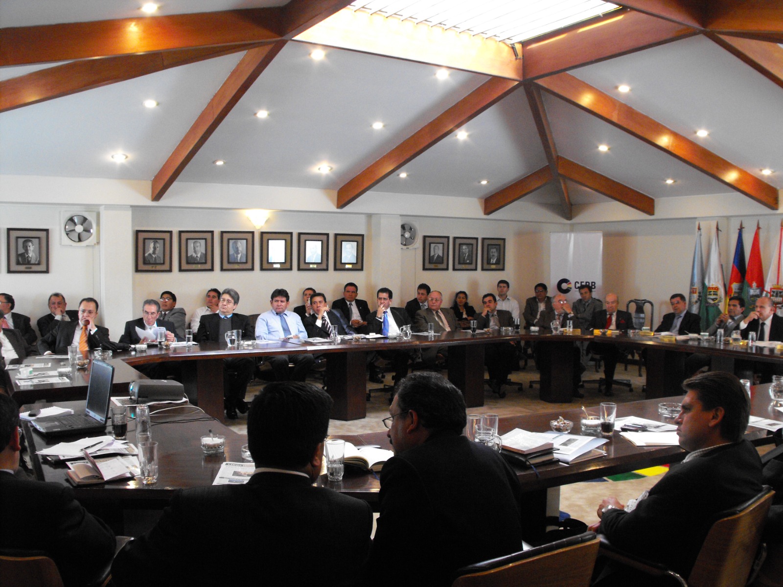 Una reunión de los empresarios de Bolivia: Foto: CEPB.