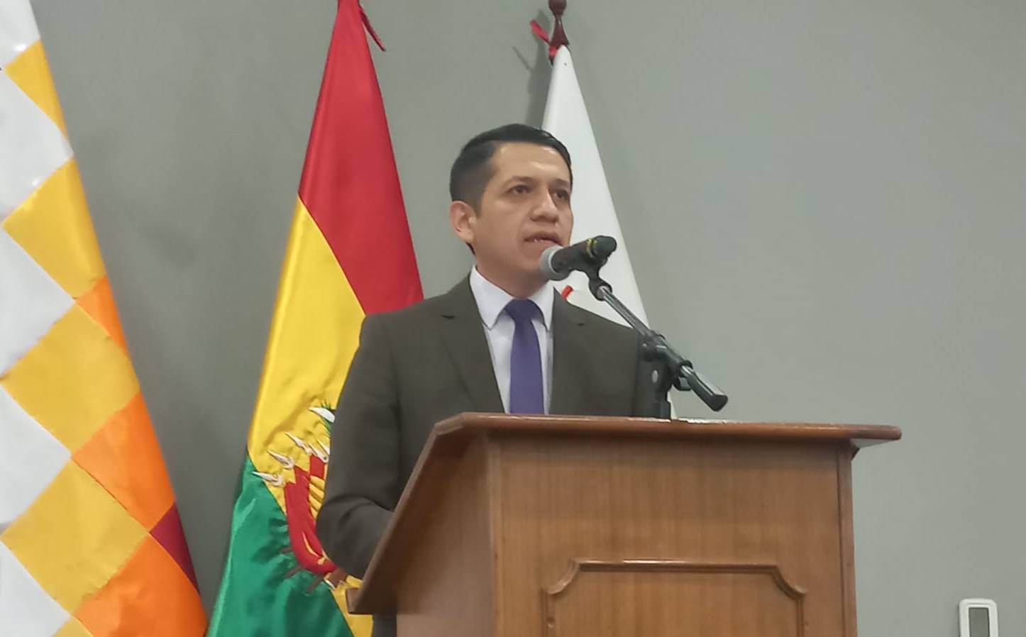 El viceministro de Transparencia, Seguridad Jurídica e Integridad Pública, Yamil García. Foto: GOBCOM