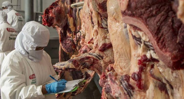 Un frigorífico de exportación de carne de res. Foto: Archivo.